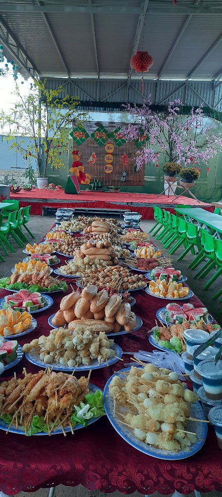 Một số hình ảnh tiệc buffet mừng xuân Tân Sửu